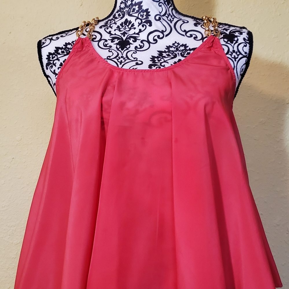 $5 🐦 (MUST BUNDLE 2+) Agaci Sleeveless Bright Orange Top